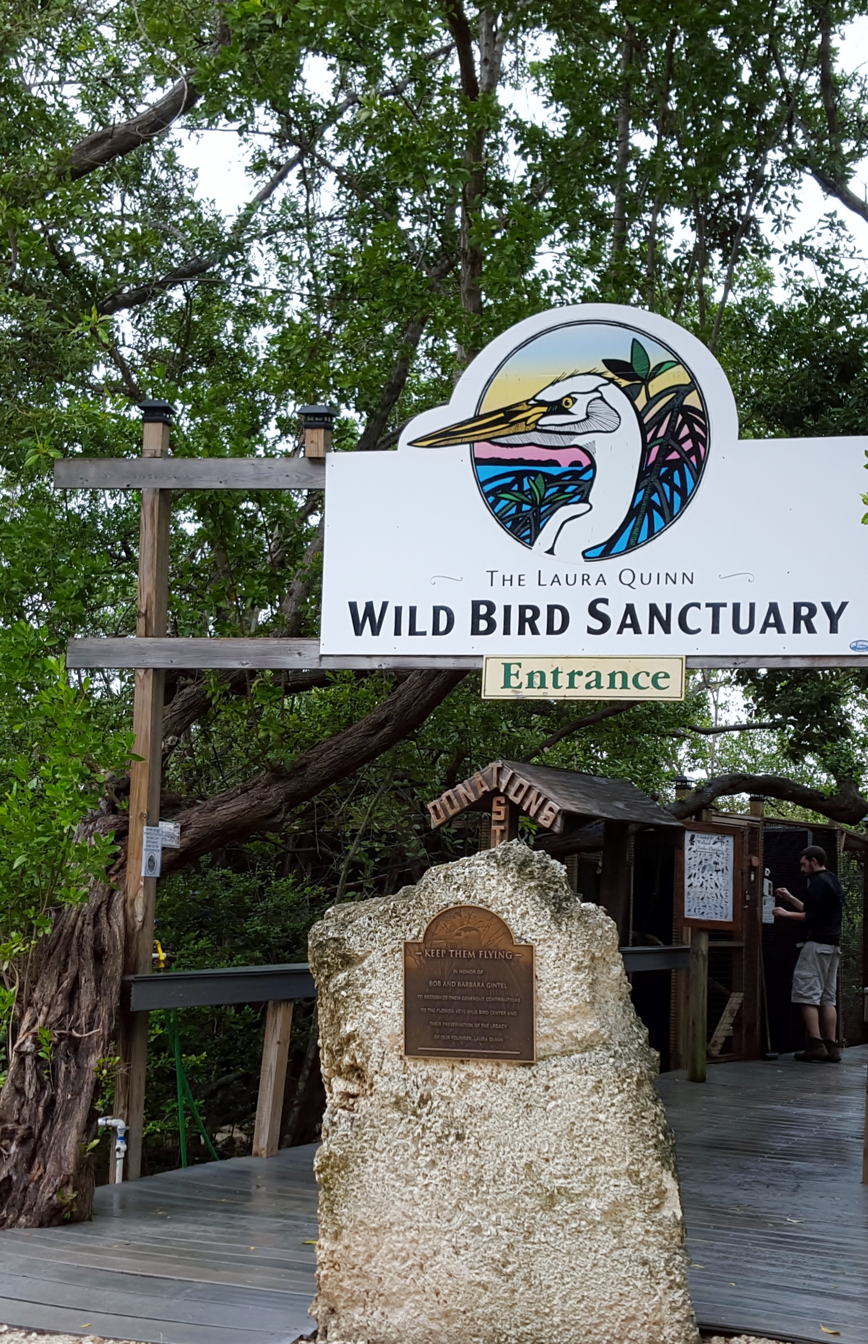 Florida Bird Sanctuary entrance to the boardwalk