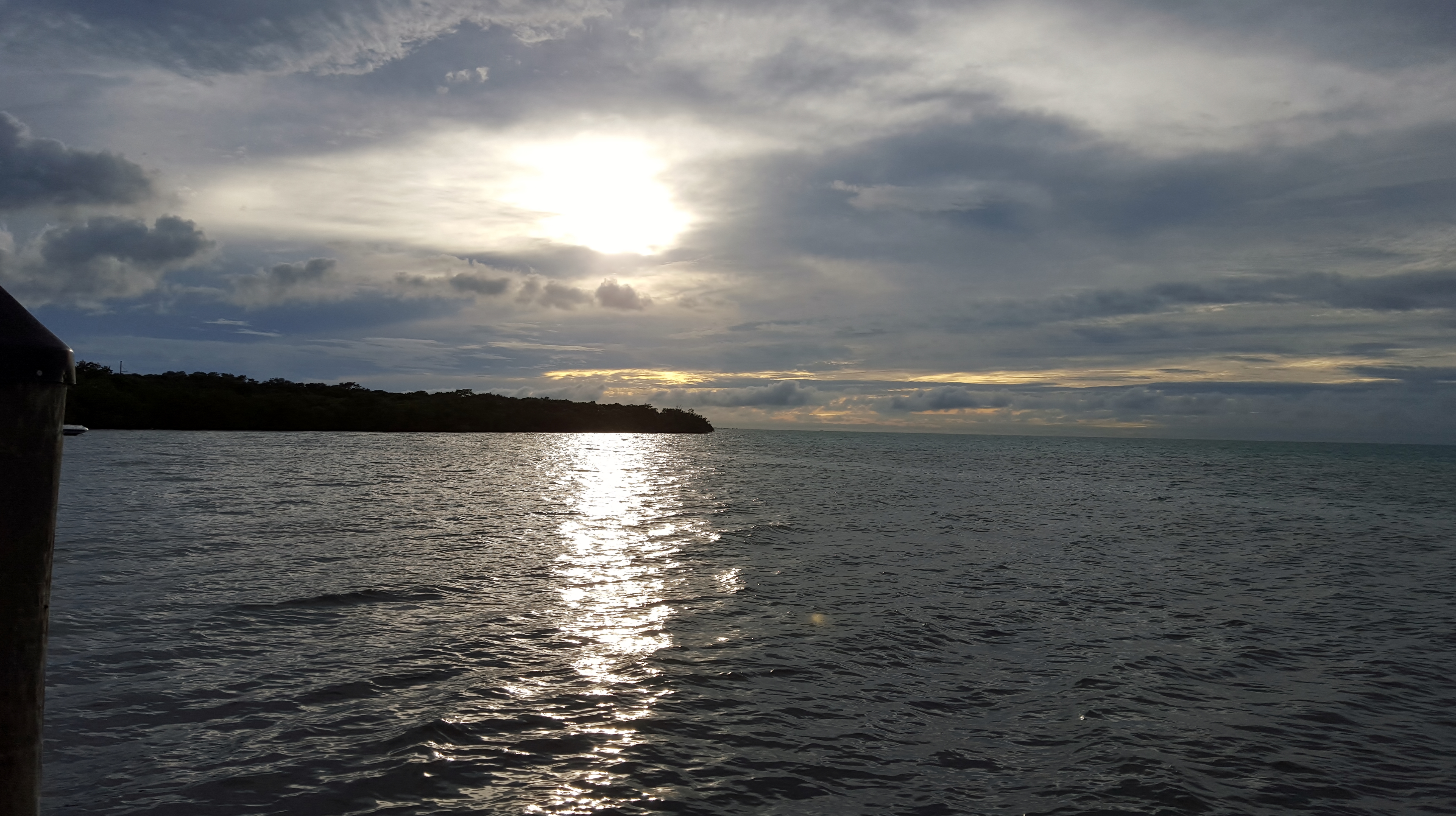 View of the Atlantic from our table at The Hideaway Cafe