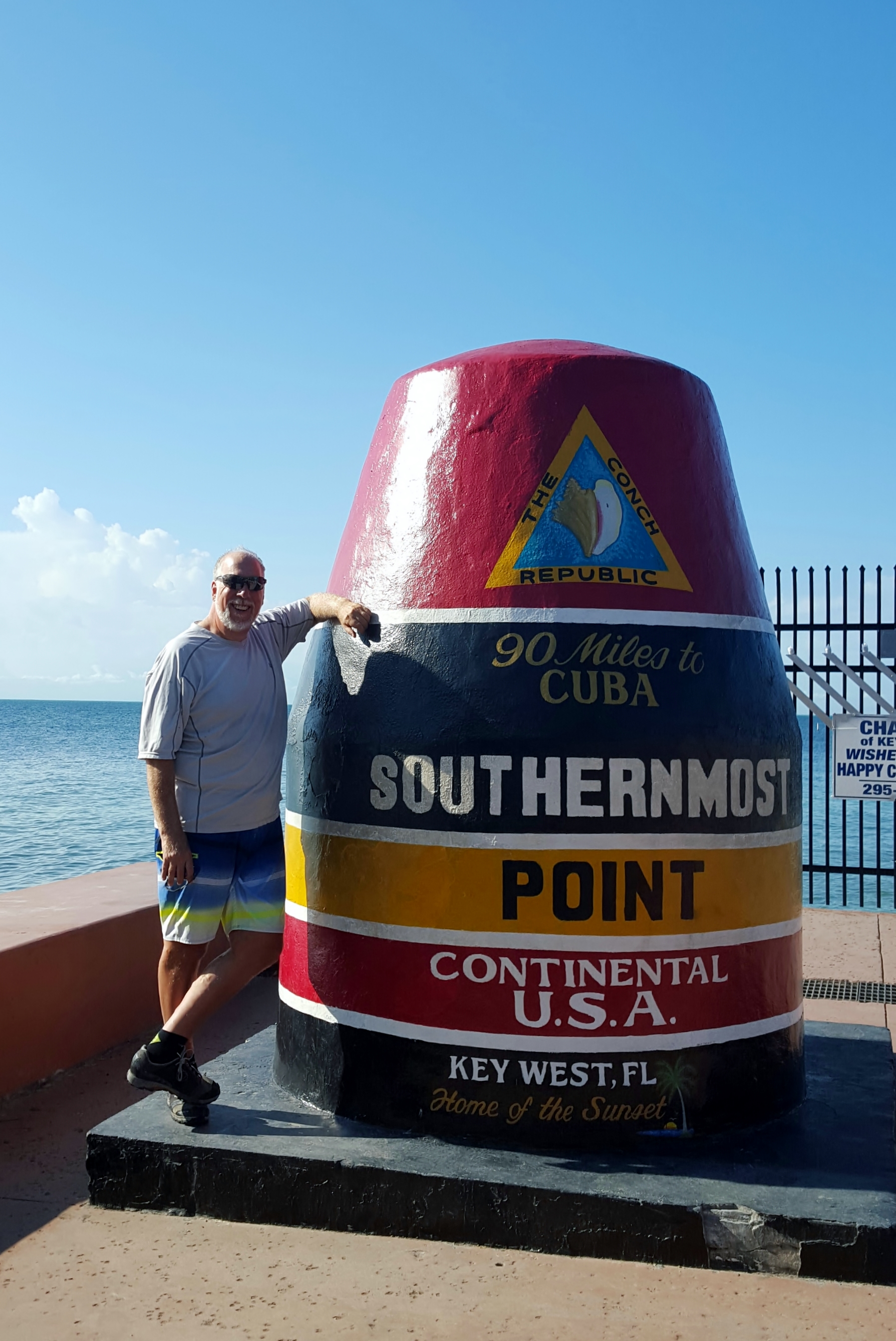 Mike and the trikes visit the southern most point monument