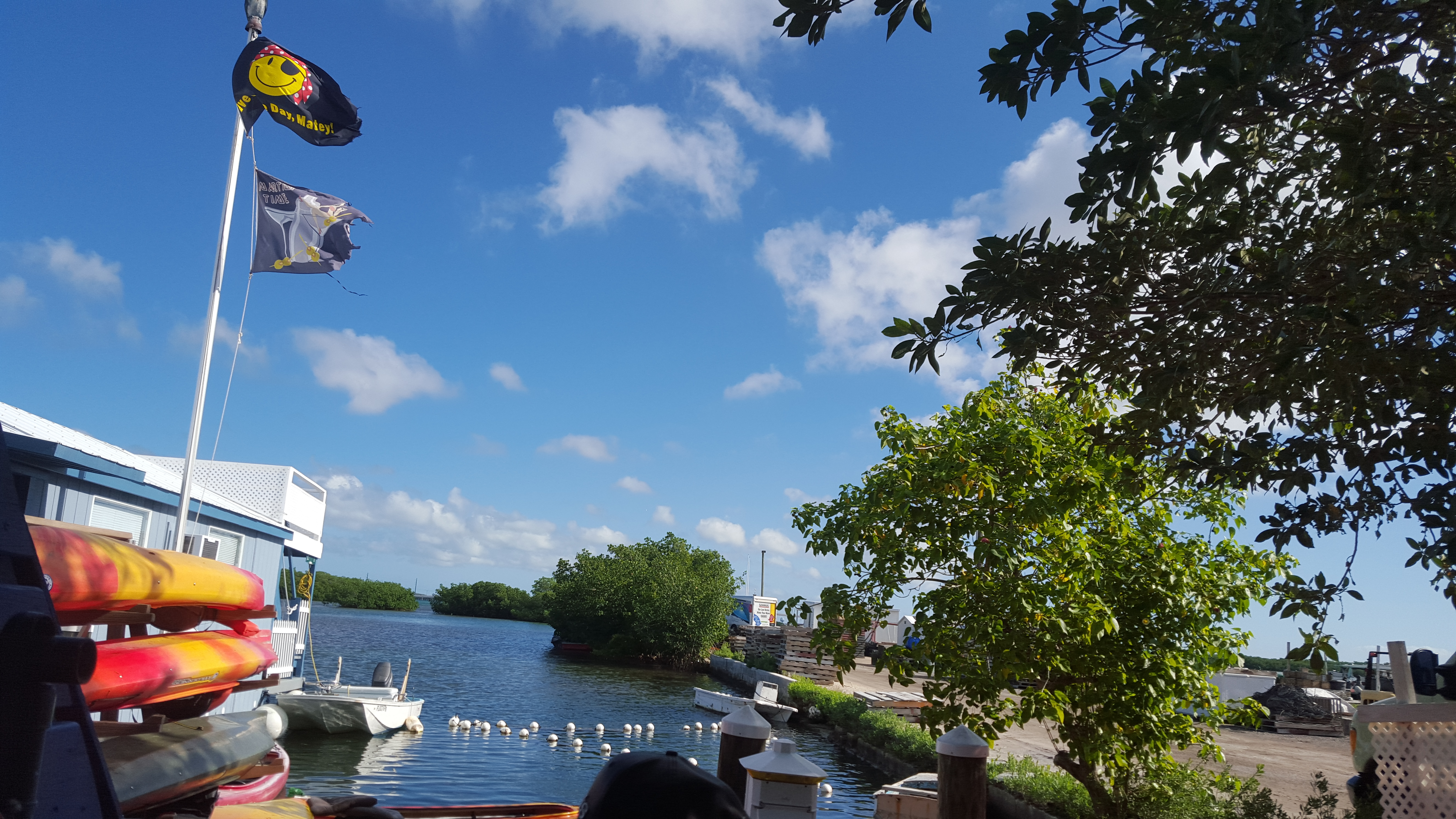 The marina on Stock Island where we are fitted to our kayaks