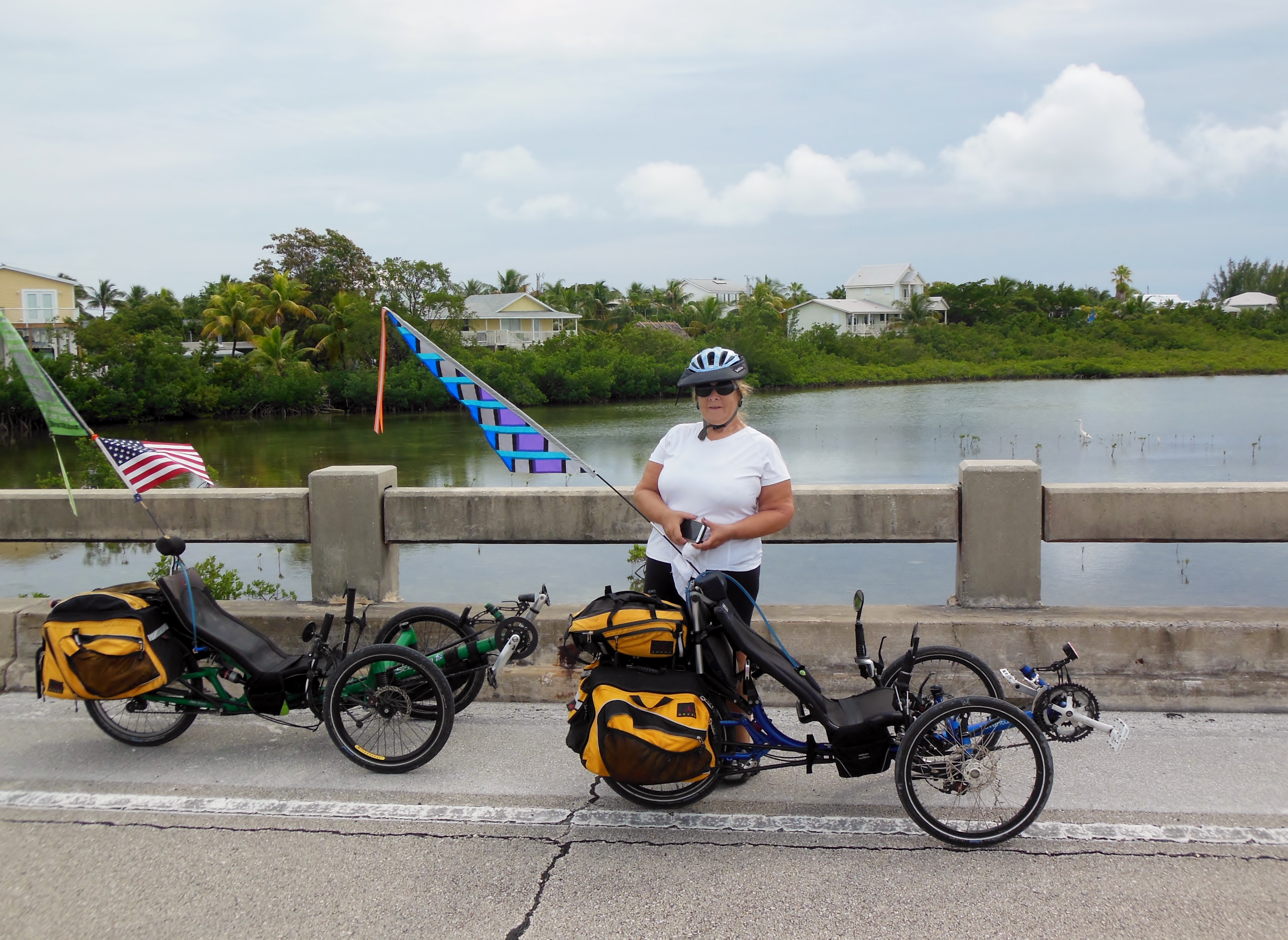 We stop to admire the view from one of the bridges