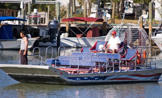 Lots of places along 41 advertising airboat rides through the swamps