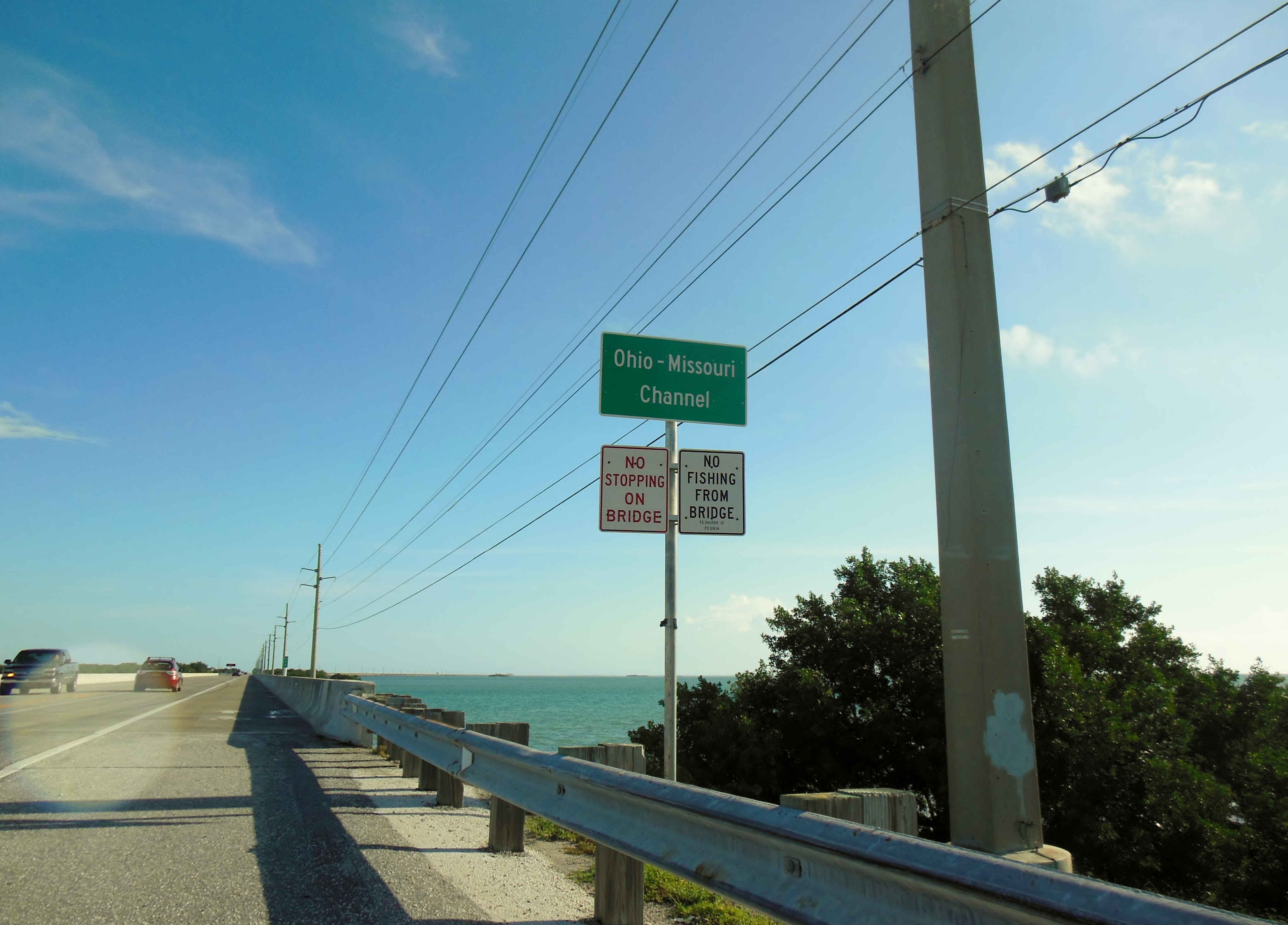 Another bridge crossing. We're not in Ohio or Missouri, we're in Florida. How odd!