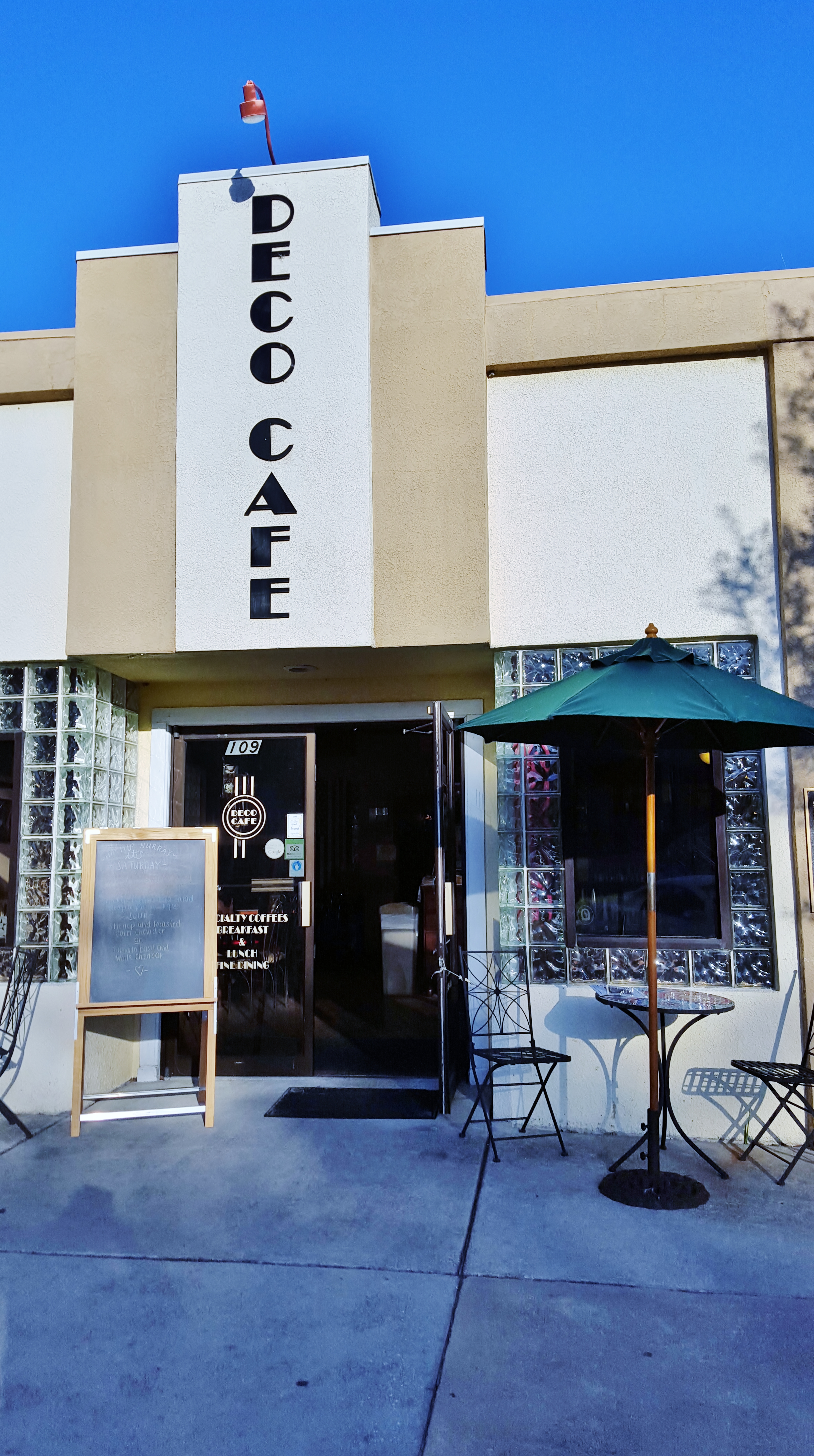 The Deco Cafe in the Inverness historic district. One of our favorite breakfast spots!