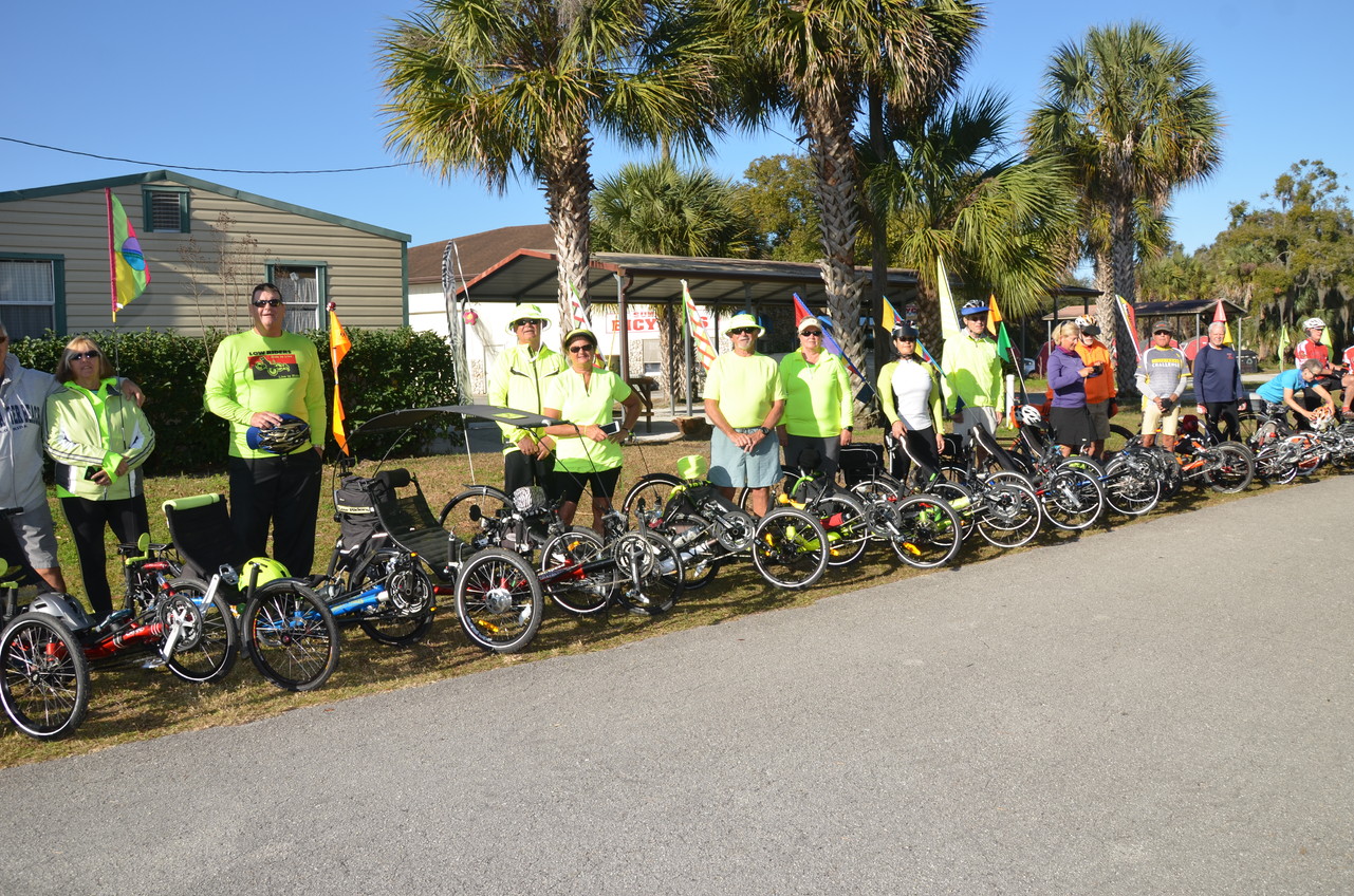 Over 30 trikers turn out to ride the Withlachoochee!