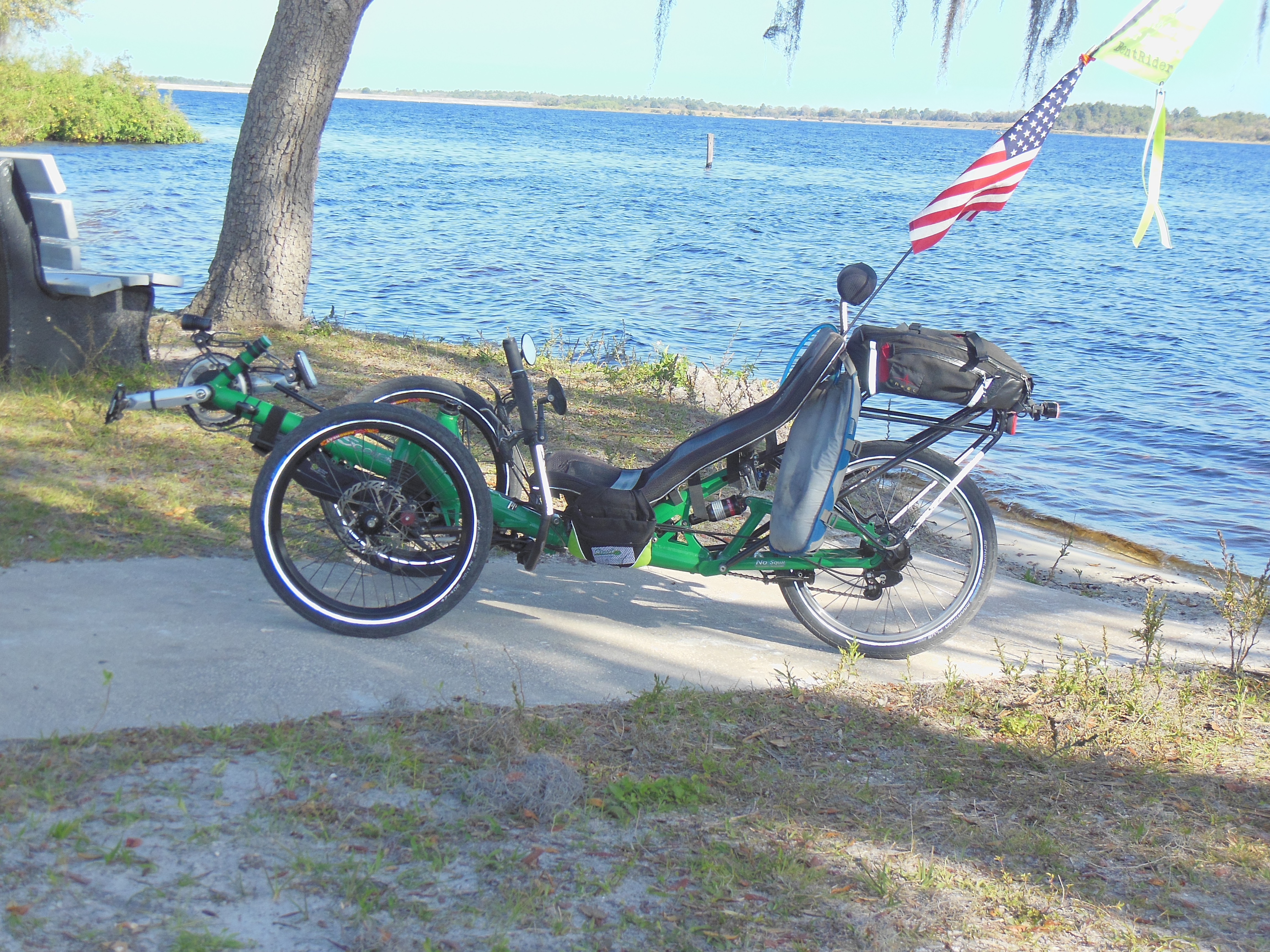 The shores of Lake Manatee are the perfect place for a quick break on the way to Hunsader Farms